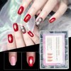 NMKL38 120PCS/Case Diamond Dual Forms for Polygel Nail Extension Mold Clear Full Cover False Nail Tips Hybrid Gel Acrylic Nail System Forms 12 Sizes