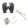 BodyJewelryOnline Eyebrow Piercing Kit, Includes [Forceps, Gloves, 100% EO Gas Sterilized Needle, Eyebrow Piercing Jewelry], 16G Thickness, Surgical Steel, Hypoallergenic, Nickel-Free