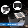 GSE 4-Deck Automatic Card Shuffler, AC/DC-Power & Battery-Operated Electric Shuffler Machines for Playing Cards, Blackjack, Texas Hold'em, Canasta, Bridge, Rummy, UNO, Trade Card Games