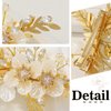 JAKAWIN Flower Wedding Hair Clip Gold Pearl Hair Piece Crystal Bridal Hair Accessories for Women