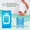 Good Clean Love Rebalance Feminine Wipes, Supports Vaginal Health Naturally & Reduces Odor, Moisturizing & Cleansing Hygiene Product Made with Aloe, pH-Balanced Feminine Wipes, 24 Biodegradable Wipes