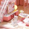 TOYANDONA 2 Pieces Doll House Wooden Chairs, 1:12 Christmas Dollhouse Model Chairs Mini Dollhouse Wooden Rocking Chairs for Dollhouse Accessories Furniture Decoration
