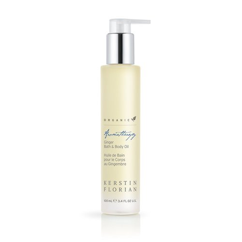 Kerstin Florian Organic Ginger Bath & Body Oil, Nutrient-Rich Moisturizer with Coconut and Jojoba Oil (3.4 fl oz)