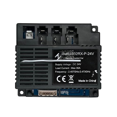 2.4G Bluetooth Remote Control and JR1932RX-P-24V Receiver Control Box Mother Board for Kids Ride On Car Powered Wheels Replacement Parts