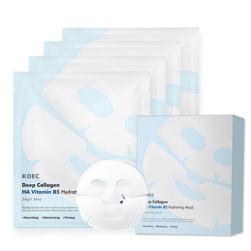 Collagen Overnight Face Mask, Collagen Face Mask Overnight, Hydrating Overnight Hydrogel Mask, Firming Daily Face Mask with HA Vitamin B5 for Moisturize, Anti-Aging, Elasticity, Pore Minimizing