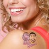 Big Dot of Happiness Custom Photo Last Disco - Bachelorette Party Favors - Fun Face Temporary Tattoos - Set of 12
