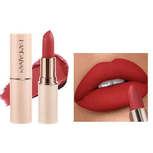 DLZZRS Magic Matte Lipstick, Bold & Intense Nudes Smooth Velvety Lip Gloss, Senior Matte Lock in Color Lip Makeup, Waterproof Long-Lasting Hydrate Non-Stick Cup Matte Lipstick for Women(#07)
