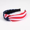 3pcs American Flag Headbands for Women Girls Independence Day 4th of July Red White Blue Patriotic USA Knotted Wide Headbands Yoga Hair Band Hairbands