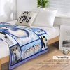 Penguin Blanket Penguin Gifts Animal Penguin Decor Pictures Snow Penguin Throw Blanket for Sofa Couch Bed Living Room Soft Warm Cozy for Adults Kids Men Women 40"x50"