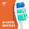 4K Logistics Reach Advanced Design Adult Toothbrush with Soft bristles (3 Pack of 7 Count Each) | Effectiveness, Softness & Cleaning | Hygiene Routine | 21 Count Total