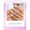 MelodySusie Semi Cured Gel Nail Strips, White - Works with Any Nail Lamps, Salon-Quality, Long Lasting, Easy to Apply & Remove - Includes 30Pcs, 2 Prep Pads, Nail File & Wooden Stick