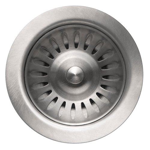 HOUZER 190-9180 Sink Basket Strainer for 3.5-Inch Drain Openings, 3.5 inch with EZ Grip, Stainless Steel