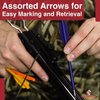 Armory Replicas™ - Replacement Archery Arrows for Crossbow - Assorted Pack of Dart Arrows Sports and Outdoor - Extra Aluminum Survival Arrow Red