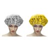 4PCS Salon Aluminum Foil Baking Oil Hair Cap Portable Nourishing Dry Disposable Shower Cap Waterproof Ultra-thin Bath Hat Hoods Bathroom Products (Silver)
