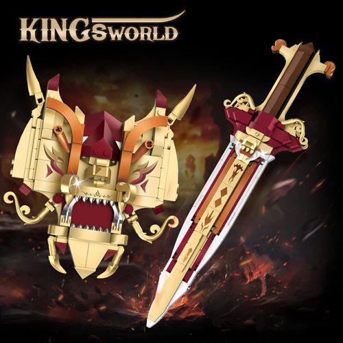 Finger Rock King Arthur's Sword Building Blocks Set for Adults,Legendary Sword Building Kit with a Base for Display, 502 PCS Classic Toy Weapon Model Collection Gifts for Teens Boys 10+