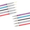 Waldd 5 Pieces Nail Art Liner Brushes, UV Gel Painting Nail Design Brush Pen, Nail Dotting Painting Drawing Pen 5//7/9/11/13 mm