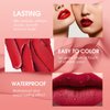 RoseFlower Lip Gloss Set, 12 Piece Matte liquid Lipstick Makeup Set, Non-sticky, High Shine, Long Lasting Matte liquid Lip Gloss Set, Rich Varied Colors - 073