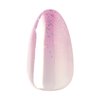 KISS LoveShackFancy x imPRESS Press-On Manicure Limited Edition, Style "Blushing Lavender" Medium Almond Pink Press-On Nails, Includes Prep Pad, Mini Nail File, Cuticle Stick, & 30 Fake Nails