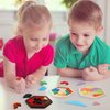 Jerify 3 Pack Wooden Hexagon Tangram Puzzle Challenge Wooden Brain Teasers Hexagonal Geometric Shape Pattern Wood Block Puzzle Toy for Different Age People Logic Mind Game Gifts