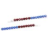 Rosemarie & Jubalee Women's Set of 2 Colorful Two-Toned Crystal Rhinestone Hair Clip Bobby Pins Hair Barrette Accessories, 2.75" (USA Blue And Red July 4th)