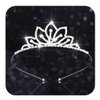 Kilshye Girls Rhinestone Tiara Silver Crystal Princess Tiaras and Crowns Birthday Headdress for Prom