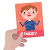 HEADU Emotions and Actions Flash Cards Montessori, Educational Toys for Boys and Girls Ages 1-4 Years Old, Toddler Learning Toys, Teacher Homeschool Supplies, Birthday