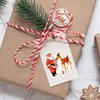 CURRENT Retro Santa Christmas Stickers - 40 Stickers, Two 8-1/2" x 11" Sheets, Holiday Themed, Great for Teachers, Students, Scrapbooking, DIY Arts and Crafts, Gift Wrap