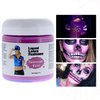 Fluorescent Violet 4 Oz - Face and Body Paint Black Light UV Reactive, Halloween Latex Full Body Paint for Adults and Kids, Ideal for Art, Parties, Carnivals and Cosplay, Safe to Use