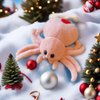 XItbyja Kids Spider Stuffed Animal Toy Halloween Plush Toy Soft Pink Spider Pillow,Adorable Playtime Plush Toy,Super Soft Plush Doll Animal Halloween Plushies Gift for Kids & Adults 9.8inch