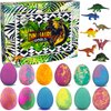 Bath Bombs for Kids with Surprise Inside - 12 Dinosaur Bath Bombs with Toys Inside, Organic Colorful Bubble Bath Fizzies, Dino Egg Bath Bomb, Birthday Gift, Easter Basket Stuffers for Kids, Boys GIrls