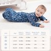 Yoofoss Baby Sleep Sack 0-6 Months Long Sleeve Wearable Blanket Baby 100% Cotton 2-Way Zipper 0.5 Tog Infants Sleeping Sack, Lightweight(Small)