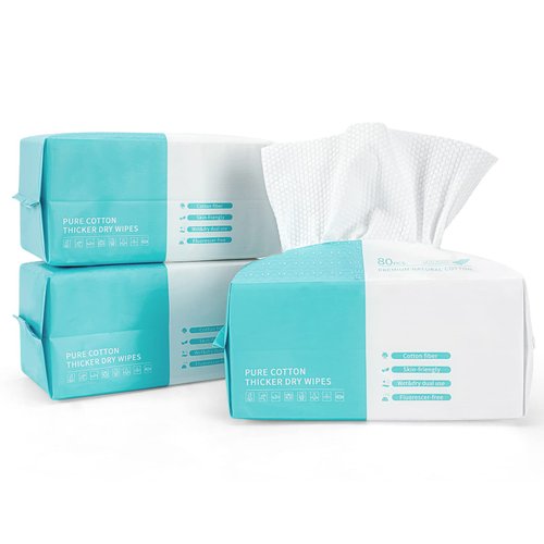 Dry Wipes For Baby,Wet Use Water Wipes,Suitable As Diaper Wipes,JANROS Clean Face Towels Disposable,Upgraded Thickened Disposable Washcloths For Adults,Hypoallergenic Makeup Remover Wipes-3 Packs