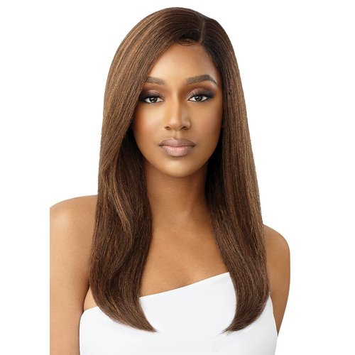 Outre Lace Front Wig Natural Yaki 22" (DR2-GOLDEN BALAYAGE)