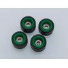 Leefai Pro Fingerboard Wheels Green Core Handmade Finger Skateboard Wheels - Ultra Spin Bearings Wheels - 7.8mmx5.1mm -Inner Layer Colorway (Green)