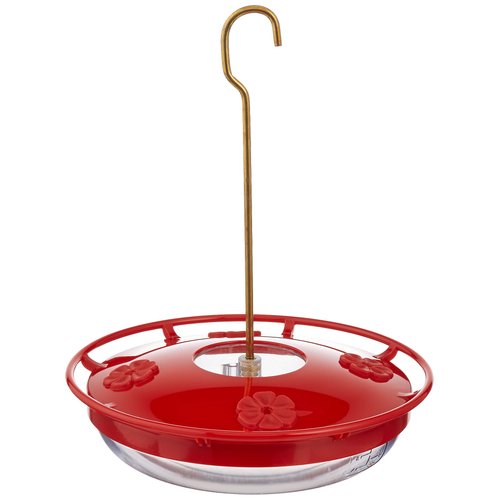 Aspects HummZinger HighView 12 Oz Hanging Hummingbird Feeder - 429, Red