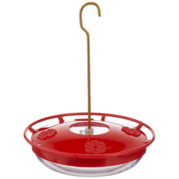 Aspects HummZinger HighView 12 Oz Hanging Hummingbird Feeder - 429, Red