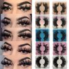25MM Mink Eyelashes Wholesale Ninglash 10 Pack False Eyelashes, Christmas Gifts for Women Dramatic Real Mink EyeLashes, Thick HandMade Full Strip Lashes, Crueltyl Free Fluffy Lash, 3D Mink Lashes Bulk