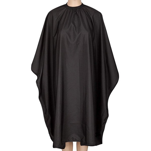 Iusmnur Barber Cape, Professional Hair Cutting Cape with Adjustable Metal Clip, Waterproof Haircut Salon Cape for Hairdresser Styling & Home - 55 x 63 inches (Black)