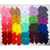CÉLLOT 40 Pieces 4" Hair Bows Alligator Hair Clips for Baby Girls Toddlers Children Photographic Hair Accessories (20 Colors in Pairs)