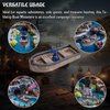 CZYY DND Skiff Miniature Hand-Painted Resin Medieval Row Boat Fantasy Tabletop 28mm RPG Scatter Terrain for Dungeons and Dragons, Wargames, TTRPGs