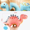 4 Packs Dinosaur Stuffed Animal Cute Dinosaur 9 Inch Dinosaur Plush Toys Adorable Soft Dinosaur Toy for Kids Baby Birthday Party Favors