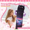 TITQWOP Long Cat Plush Pillow, 28" Cute Stuffed Animals Cat Plush Long Body Pillows, Soft Black Cat Plushie Soft Doll Pillows Gifts for Girlfriend Kids Girls Boys