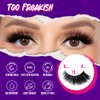 Magnetic Eyelashes | Premium Faux Mink Magnetic Lashes | Comfortable and Easy to use | Universal size |Reusable up to 50 times | Vegan and Cruelty free | Natural Look, 1 Pair (Too Freakish)