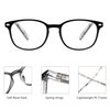JM Reading Glasses Set of 4 Quality Spring Hinge Readers Men Women Glasses for Reading +1.5 Mix Color