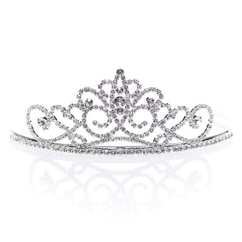 Anderson's Dulcinea Rhinestone Tiara, 2 Inches, Woman's Crown, Wedding/Prom Tiara, Queen Or Princess Tiara For Prom, Homecoming, Pageant, Wedding, School Dance, Award, Costume, Party, Event