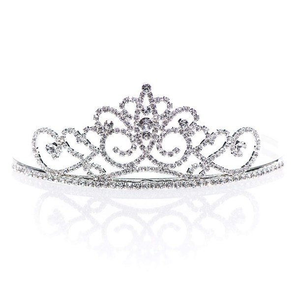 Anderson's Dulcinea Rhinestone Tiara, 2 Inches, Woman's Crown, Wedding/Prom Tiara, Queen Or Princess Tiara For Prom, Homecoming, Pageant, Wedding, School Dance, Award, Costume, Party, Event