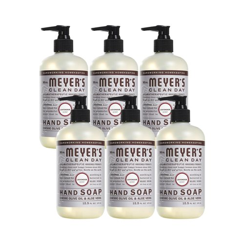 Meyers Lavender Liquid Hand Soap, 12.5 Oz, (Pack of 6)
