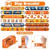 48 Basketball 24PCS Basketball Temporary Tattoos Sticker 24PCS Slap Bracelets Perfect for Themed Birthday Party Favors Baby Showers or Classroom Rewards Ideal Decor and Gifts for Girls and Boys