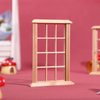 Angoily 1: 12 Scale Dollhouse Windows, 6 PCS Simulated Twelve Lattice Miniature Wooden Windows Frame Miniature Windows Photograph Props, Dollhouse Miniatures 1:12 Scale