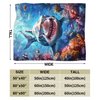 Funny Shark Blanket Ocean Throw Blanket Shark Gifts and Decor Shark Blanket for Girls Women Men Boys Soft Warm Cozy Fleece Blanket for Couch Sofa ​Bed 50"x40"